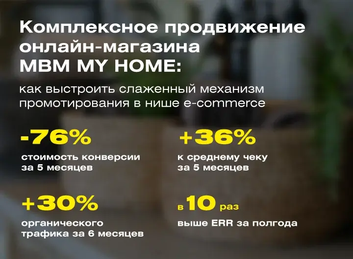 Комплексное продвижение: как быстро вывести магазин товаров для дома на новый уровень