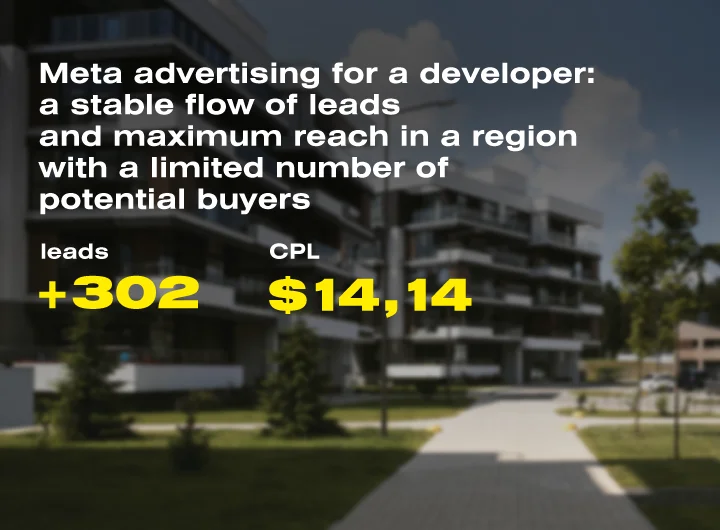 Case: Targeted advertising for a Ukrainian residential and commercial real estate developer