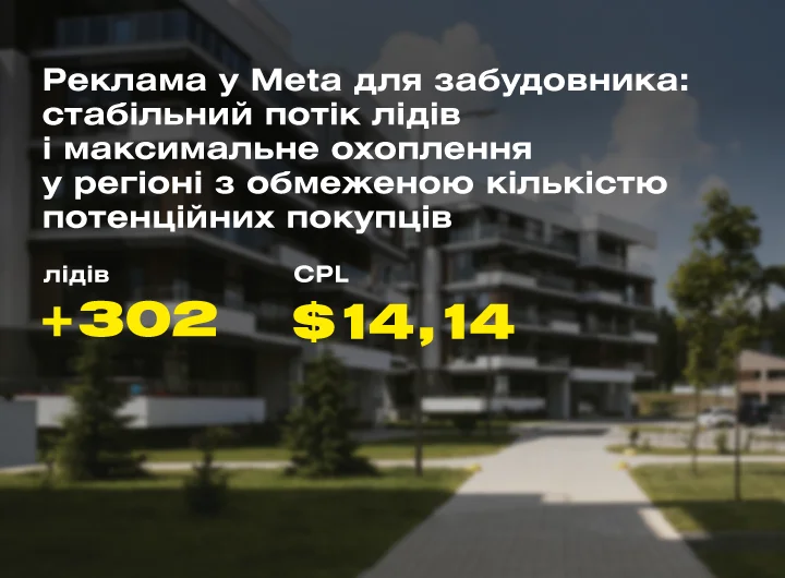 Кейс: Таргетована реклама для українського забудовника житлової та комерційної нерухомості