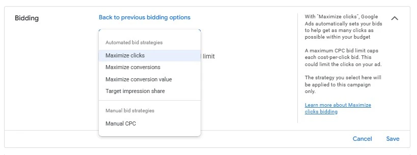 Вибір стратегії призначення ставок у Google Ads