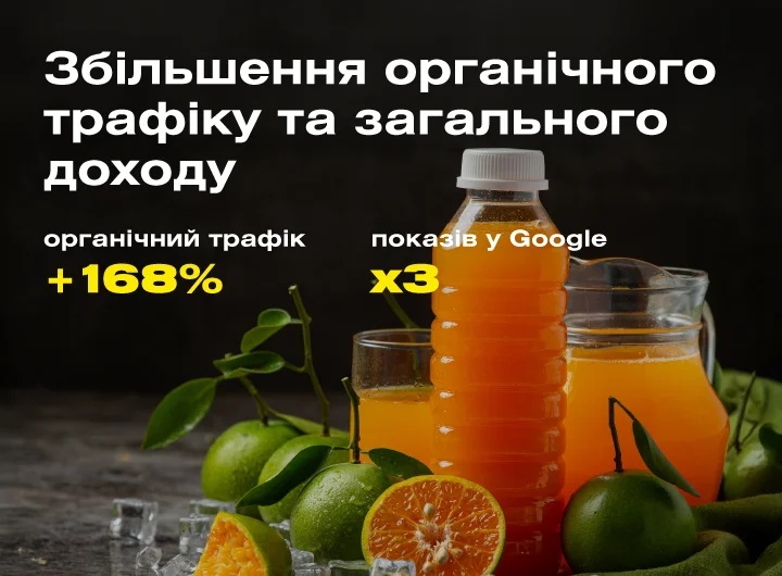 Кейс: SEO-оптимізація інтернет-магазину натуральних напоїв
