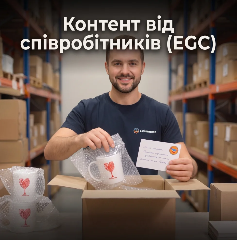 EGC content creative featuring a company employee