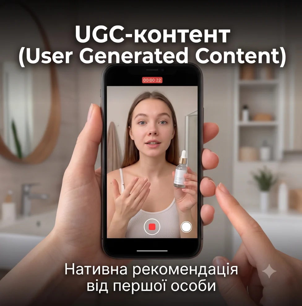 Креатив UGC-контент із відгуком реального користувача