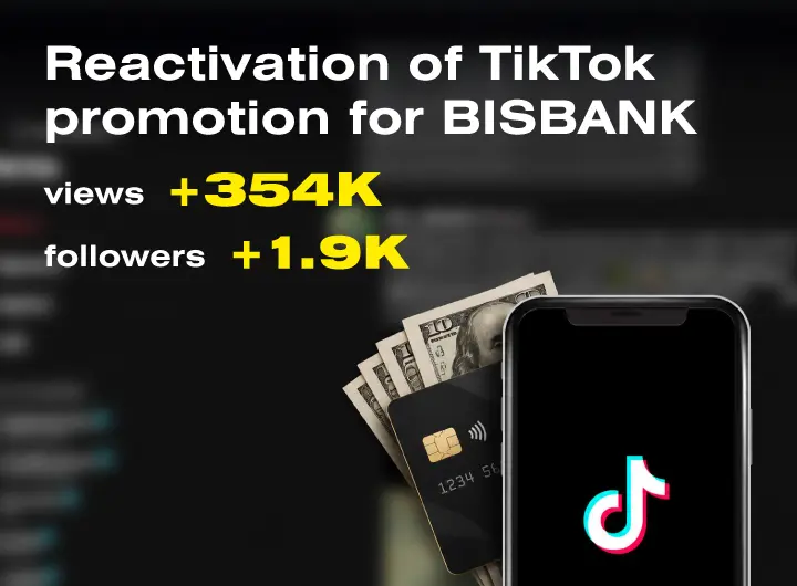 Case: SMM reactivation of the TikTok account of BISBANK